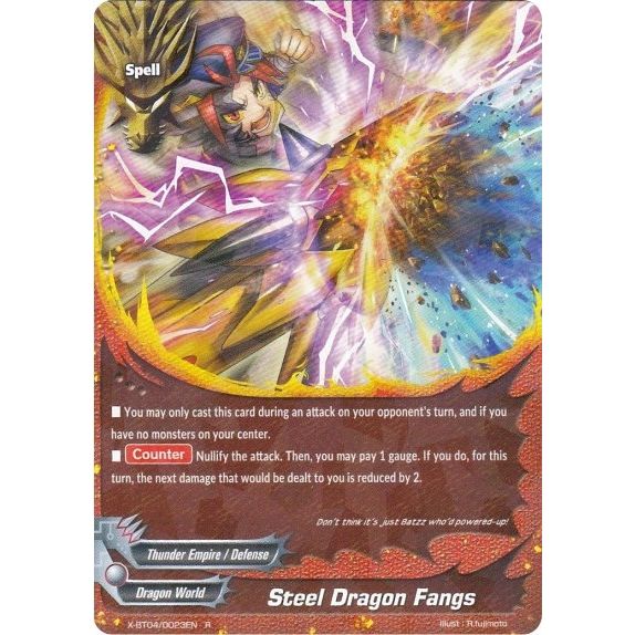 Image for Steel Dragon Fangs (X-BT04/0023EN) (X-BT04) - Future Card BuddyFight