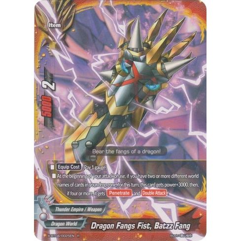 Image for Dragon Fangs Fist, Batzz Fang (X-BT04/0025EN) (X-BT04) - Future Card BuddyFight