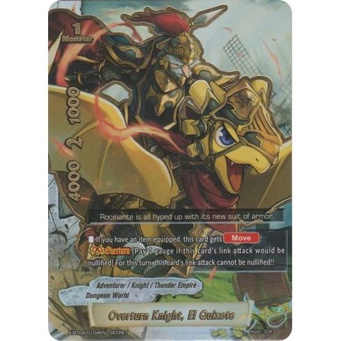 Image for Overturn Knight, El Quixote (Secret) (X-BT04/0104EN) (X-BT04) - Future Card BuddyFight
