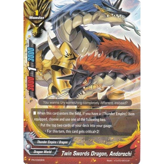 Image for Twin Swords Dragon, Andorochi (PR/0300EN) (PR) - Future Card BuddyFight