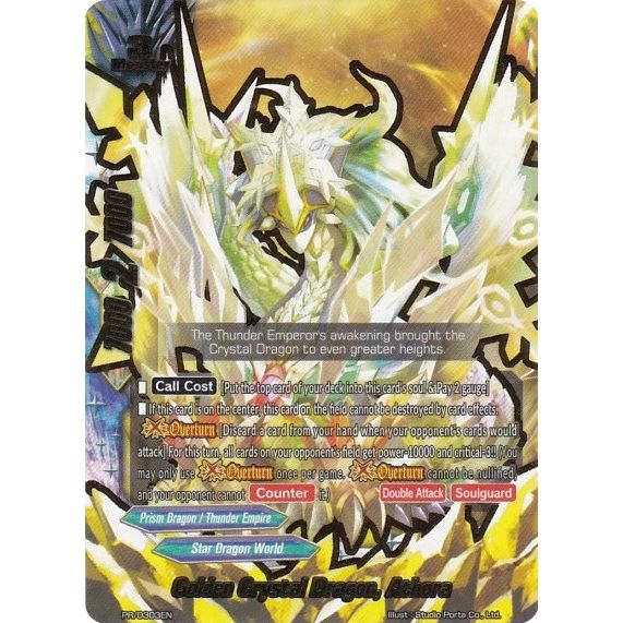 Image for Golden Crystal Dragon, Athora (PR/0303EN) (PR) - Future Card BuddyFight