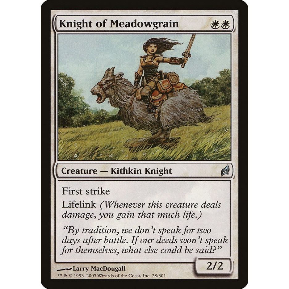 Image for Knight of Meadowgrain (28) (LRW) - Magic: The Gathering
