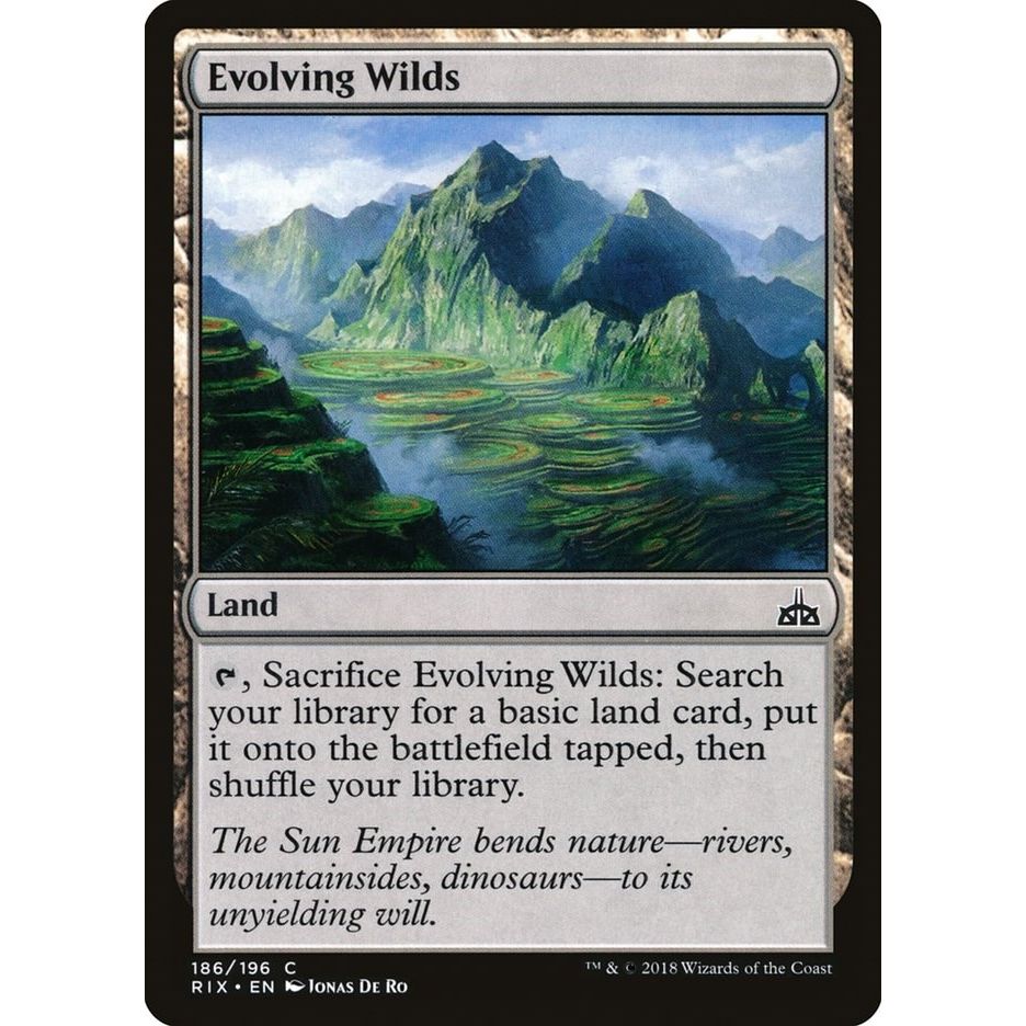 Image for Evolving Wilds (186) (RIX) - Magic: The Gathering