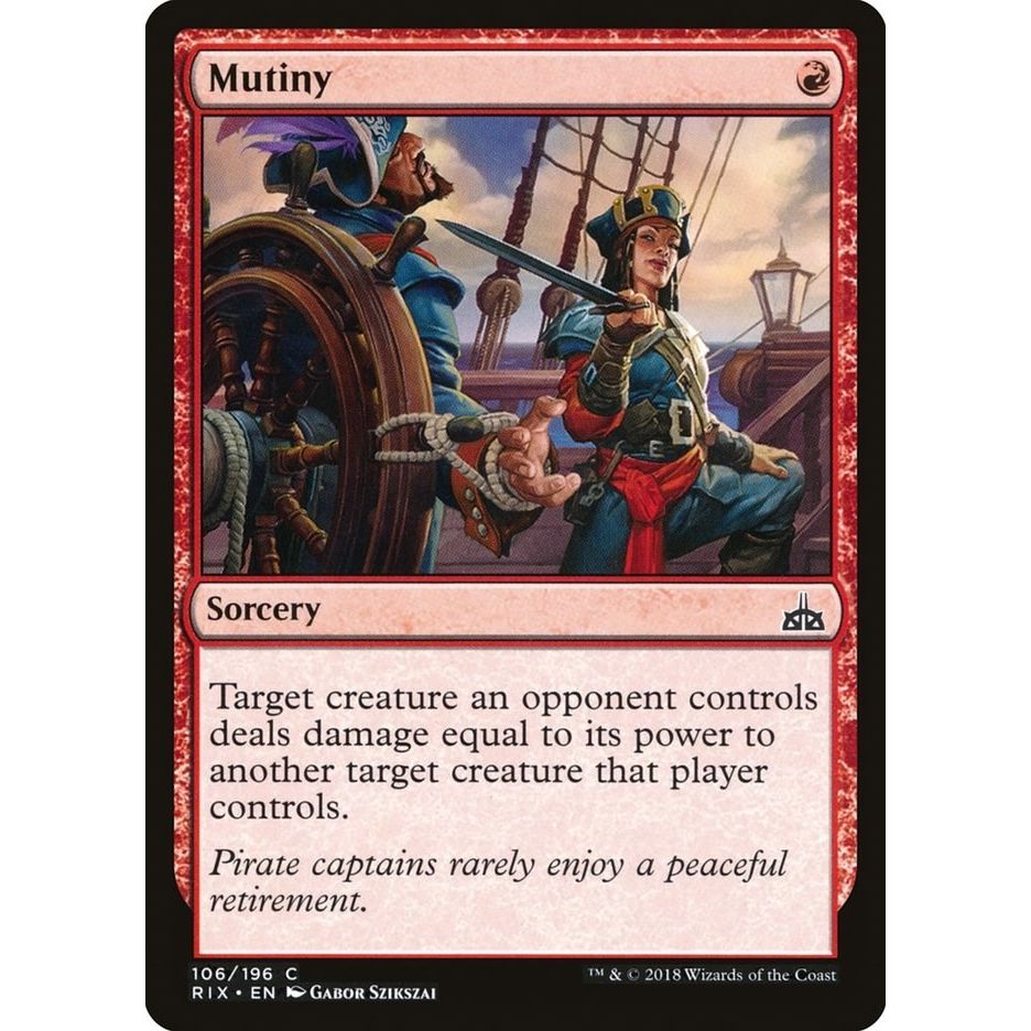 Image for Mutiny (106) (RIX) - Magic: The Gathering