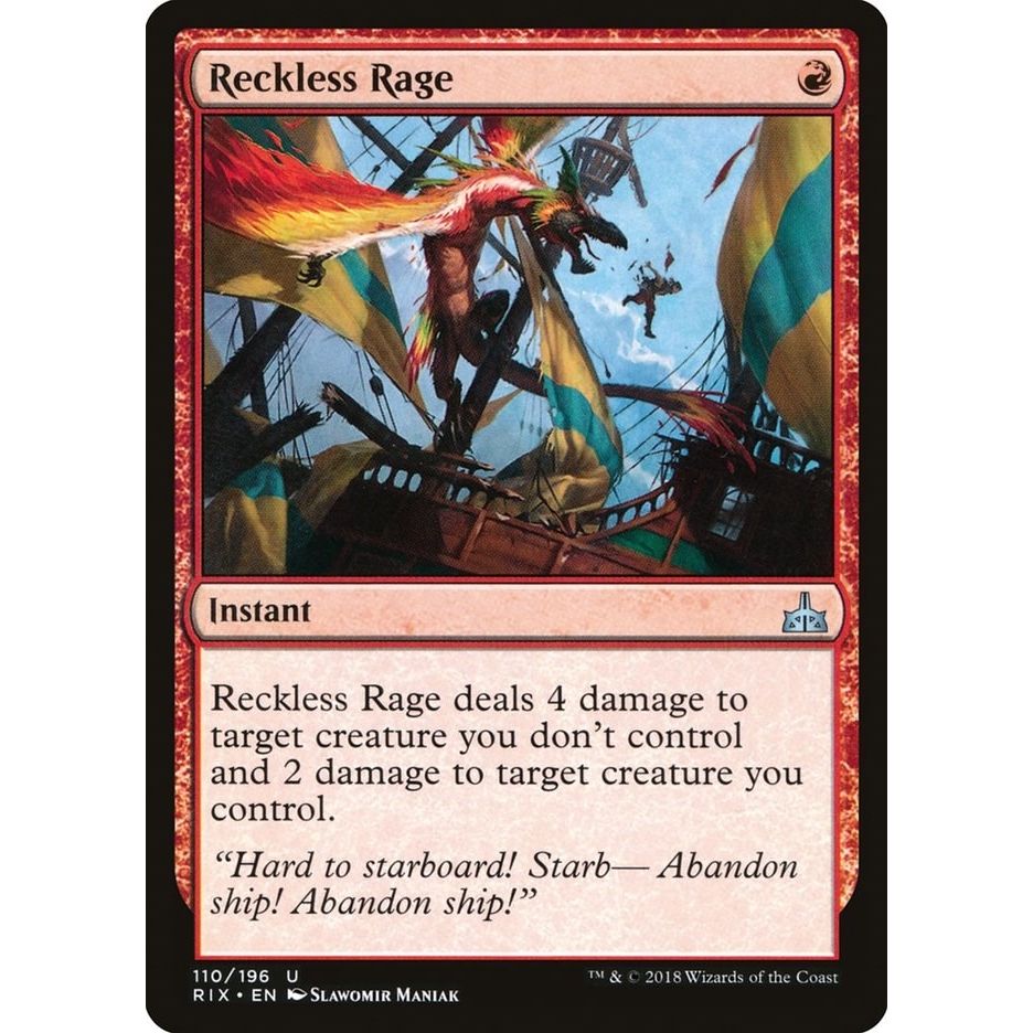 Image for Reckless Rage (110) (RIX) - Magic: The Gathering
