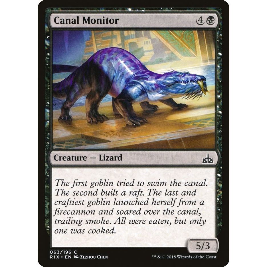 Image for Canal Monitor (63) (RIX) - Magic: The Gathering