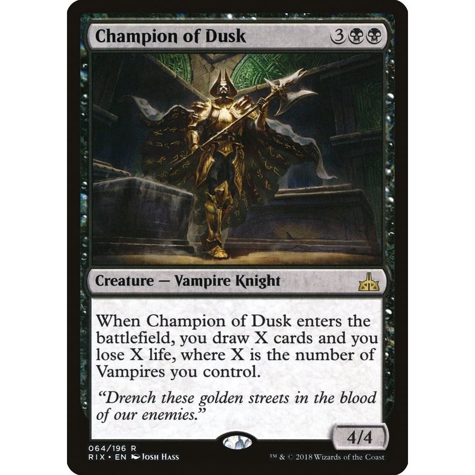 Image for Champion of Dusk (64) (RIX) - Magic: The Gathering