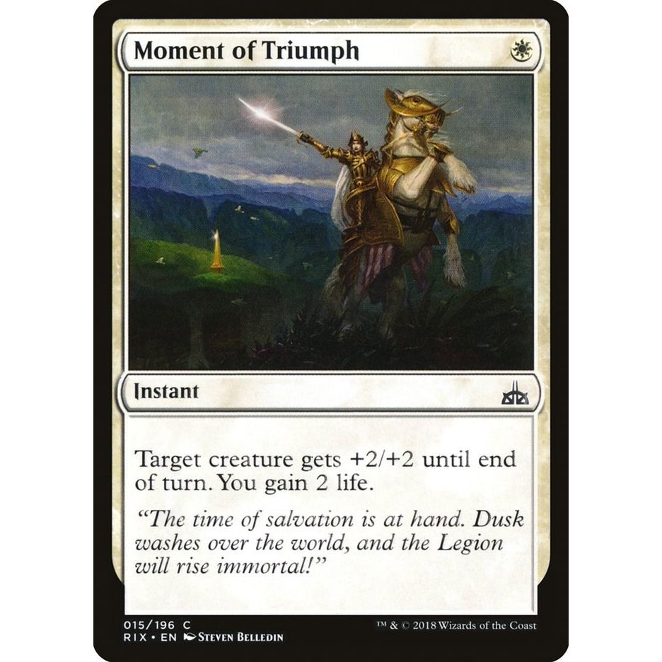 Image for Moment of Triumph (15) (RIX) - Magic: The Gathering
