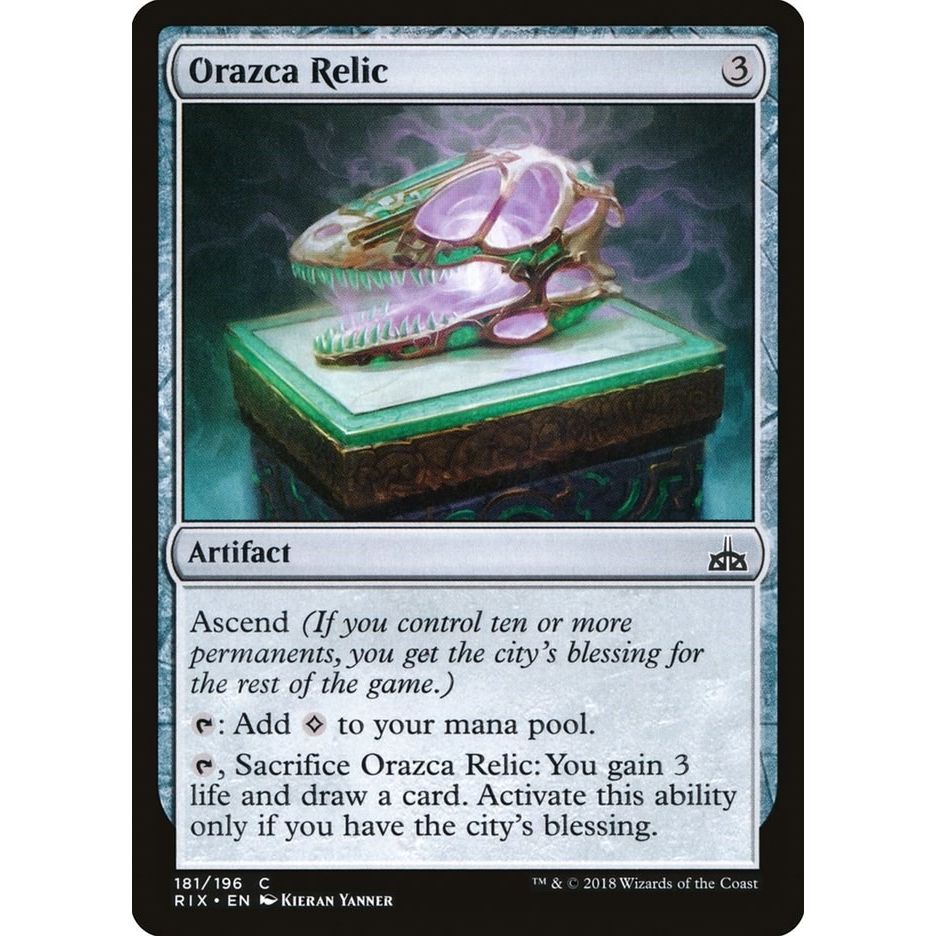 Image for Orazca Relic (181) (RIX) - Magic: The Gathering