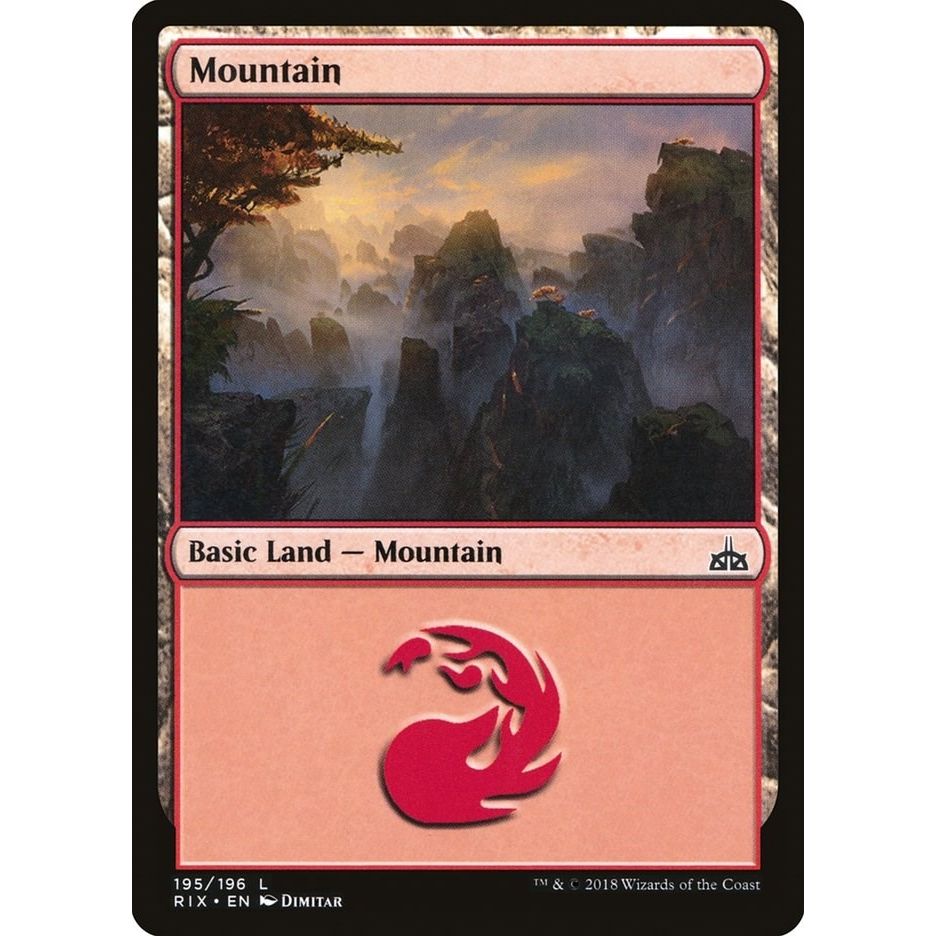 Image for Mountain (195) (RIX) - Magic: The Gathering