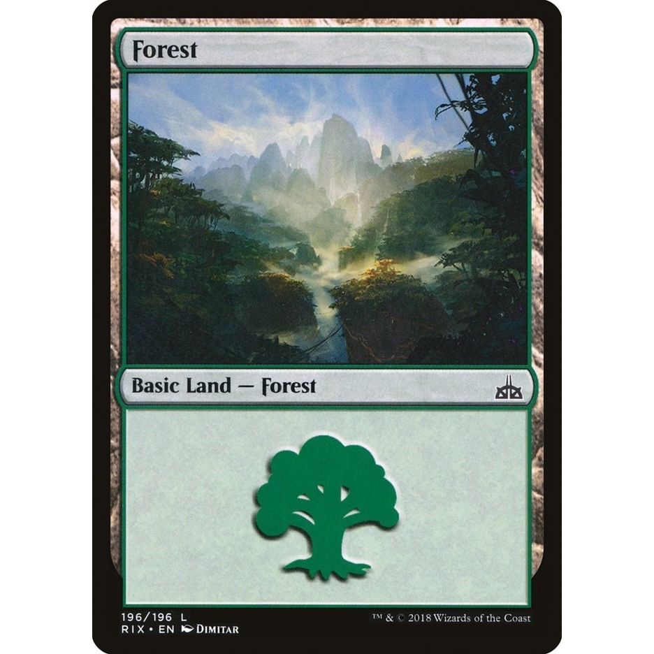 Image for Forest (196) (RIX) - Magic: The Gathering