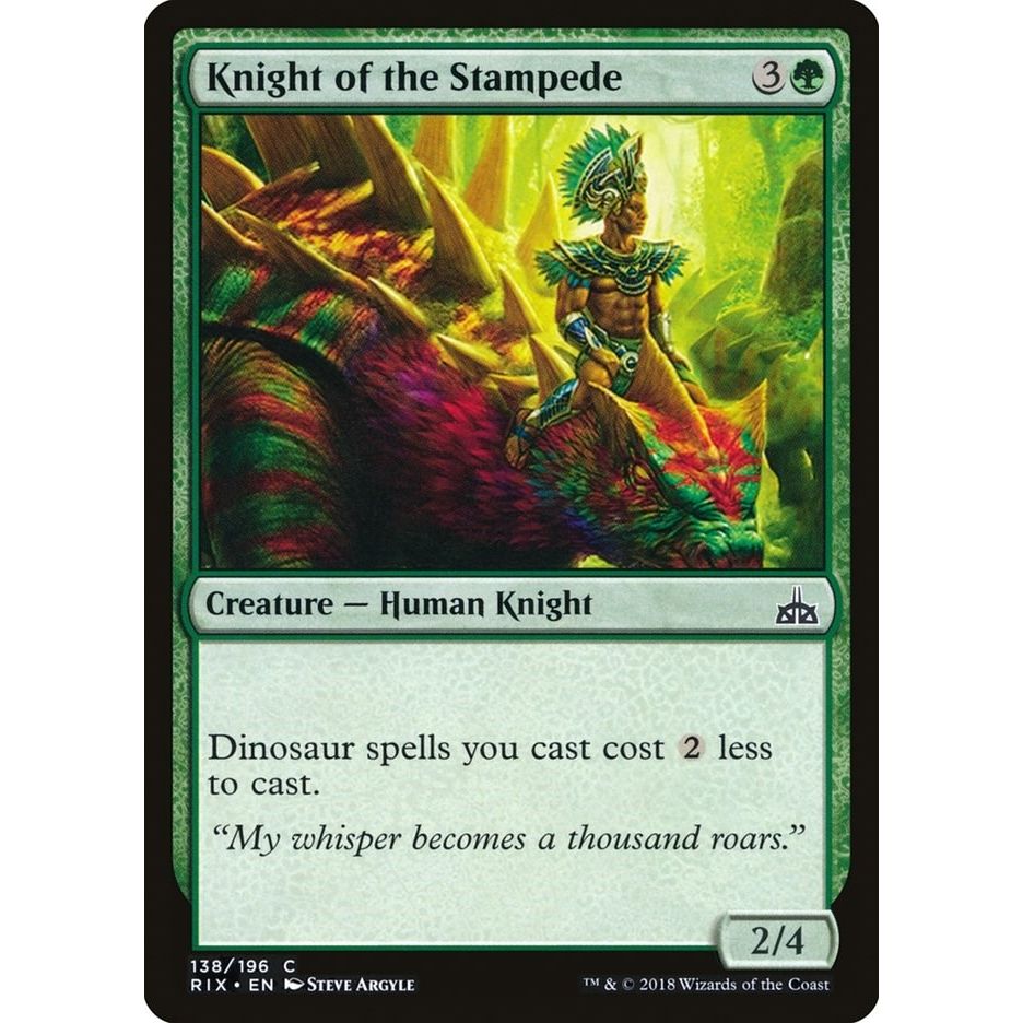 Image for Knight of the Stampede (138) (RIX) - Magic: The Gathering