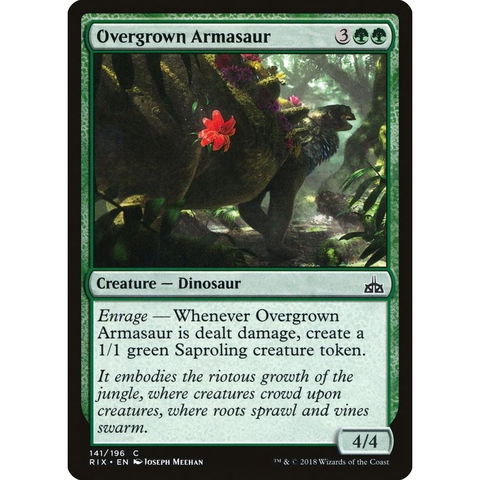 Image for Overgrown Armasaur (141) (RIX) - Magic: The Gathering