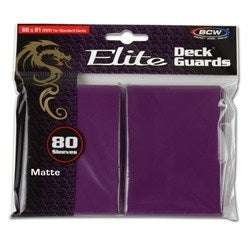 Image for Elite Deck Guards - Matte Standard - Mulberry (80-Pack) - Card Sleeves