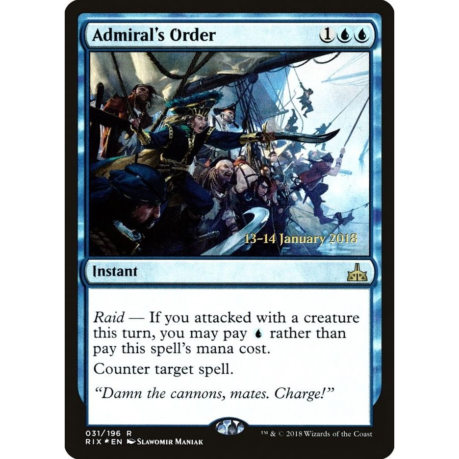 Image for Admiral's Order (31) (PRE) - Magic: The Gathering