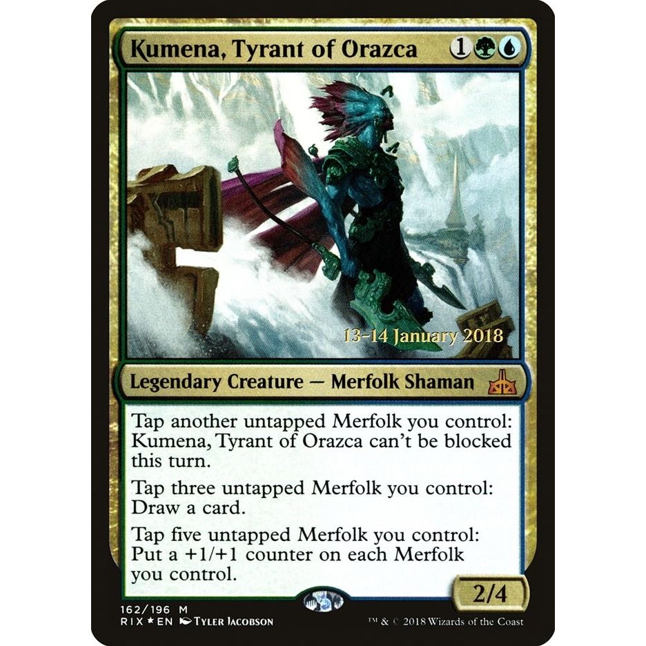 Image for Kumena, Tyrant of Orazca (162) (PRE) - Magic: The Gathering
