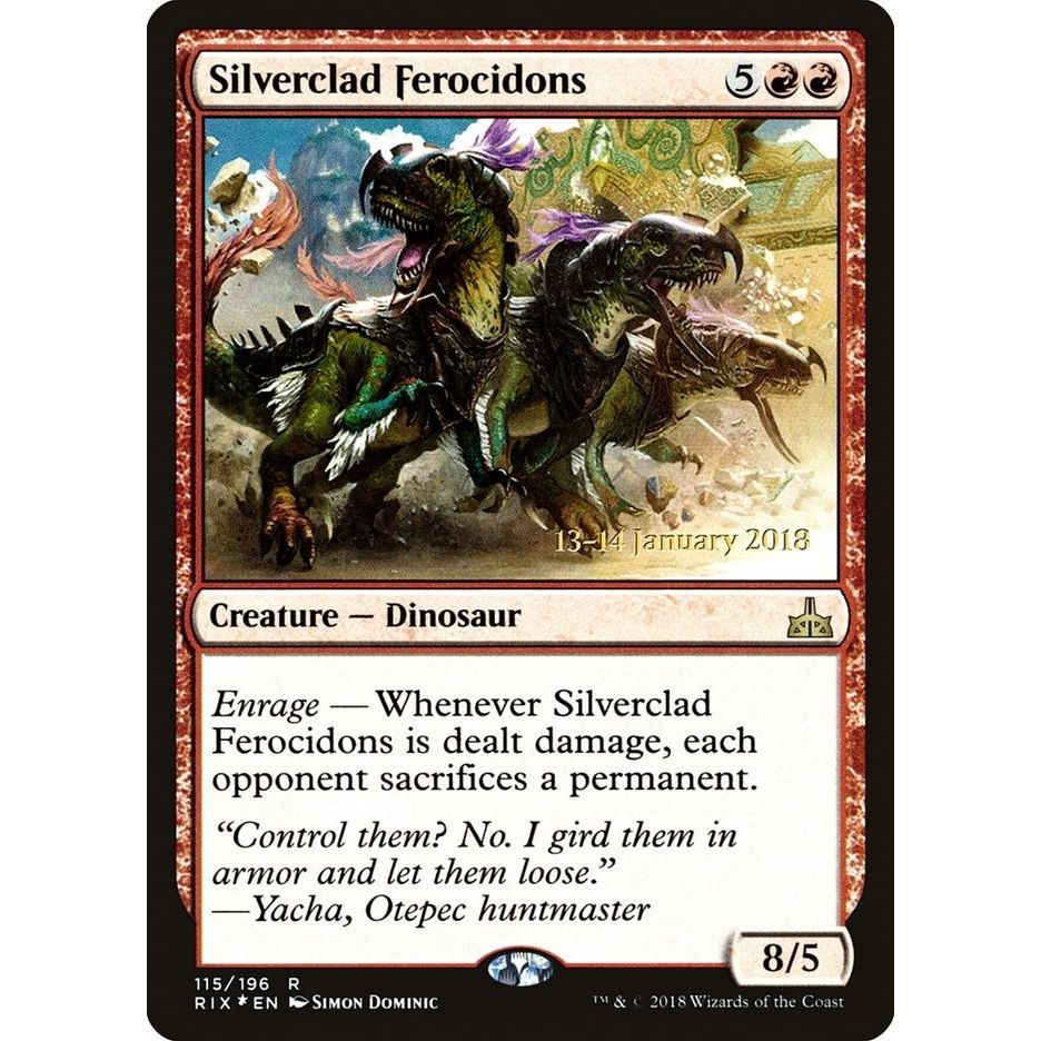 Image for Silverclad Ferocidons (115) (PRE) - Magic: The Gathering