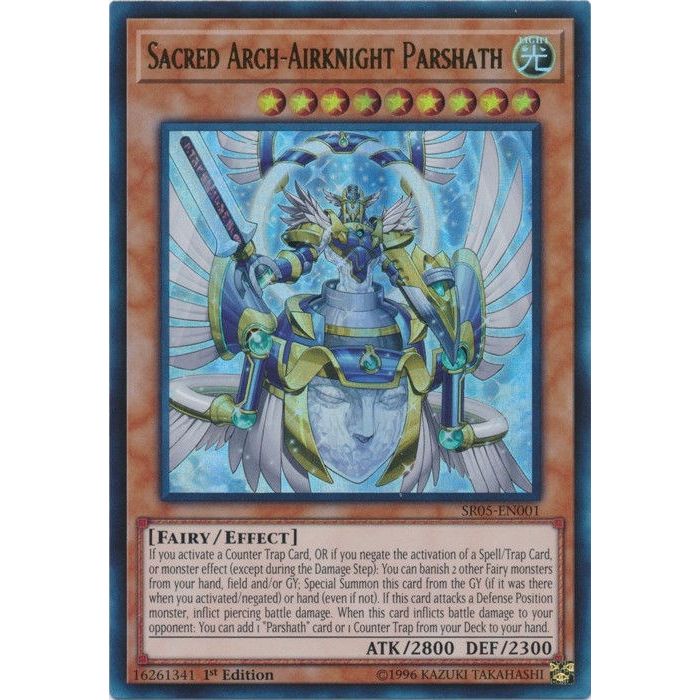 Image for Sacred Arch-Airknight Parshath (SR05-EN001) (SDWL) - YuGiOh