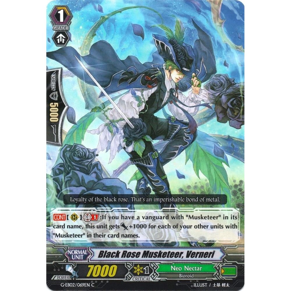 Image for Black Rose Musketeer, Verneri (G-EB02/069EN) (G-EB02) - Cardfight Vanguard