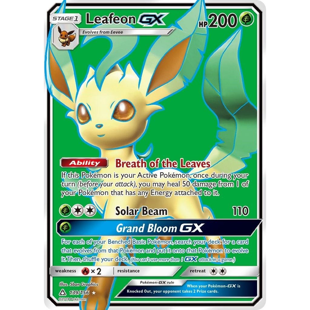 Image for Leafeon GX (Full Art) (139/156) (SM05) - Pokemon