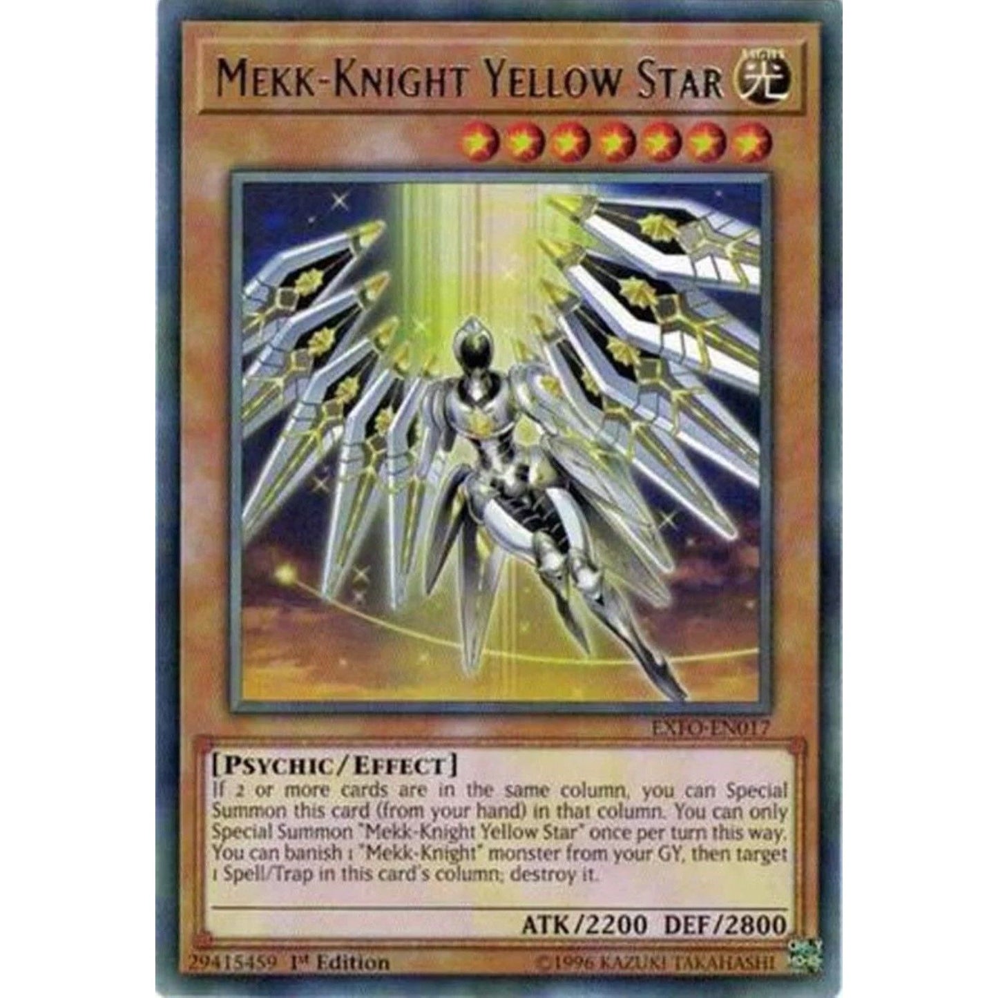 Image for Mekk-Knight Yellow Star (EXFO-EN017) (EXFO) - YuGiOh
