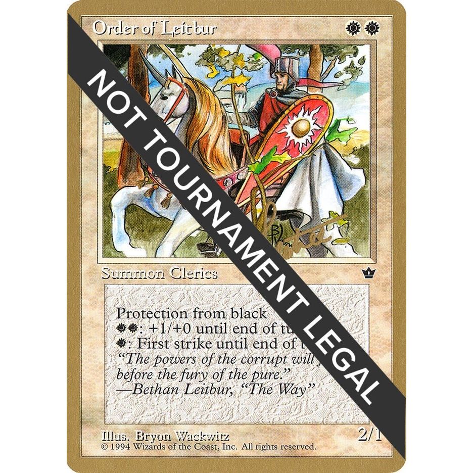 Image for Order of Leitbur (Male) - 1996 Bertrand Lestree (FEM) (WCD) - Magic: The Gathering