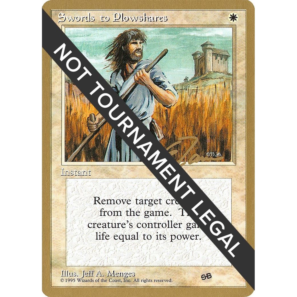 Image for Swords to Plowshares - 1996 Eric Tam (4ED) (SB) (WCD) - Magic: The Gathering