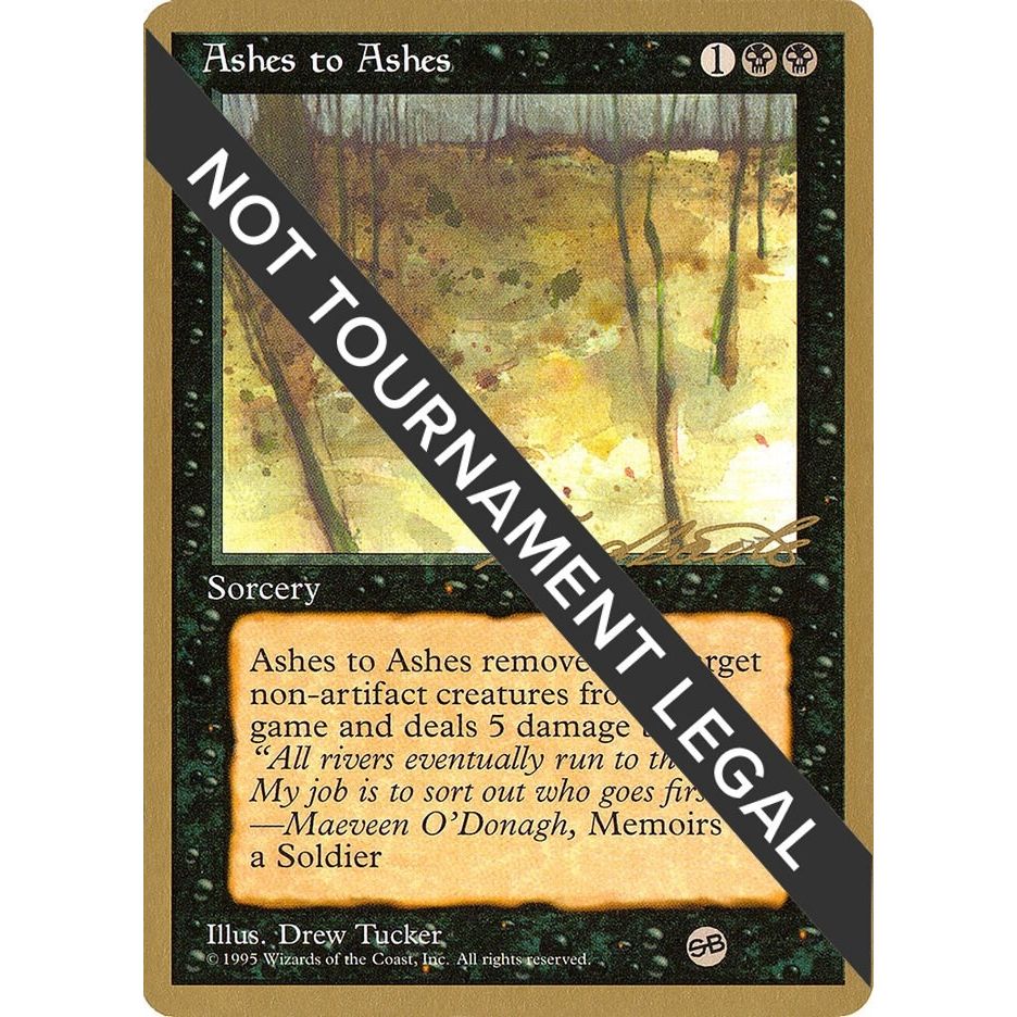 Image for Ashes to Ashes - 1996 Leon Lindback (4ED) (SB) (WCD) - Magic: The Gathering