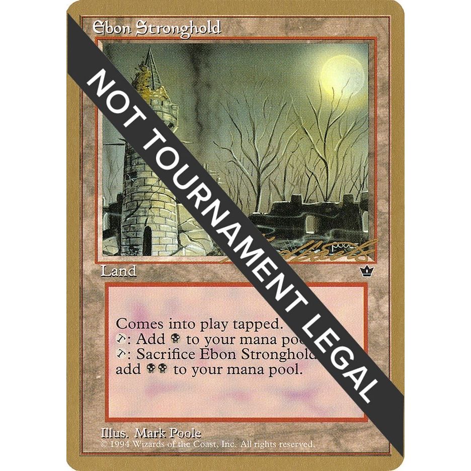 Image for Ebon Stronghold - 1996 Leon Lindback (FEM) (WCD) - Magic: The Gathering