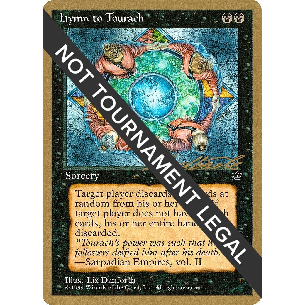 Image for Hymn to Tourach (Circle) - 1996 Leon Lindback (FEM) (WCD) - Magic: The Gathering