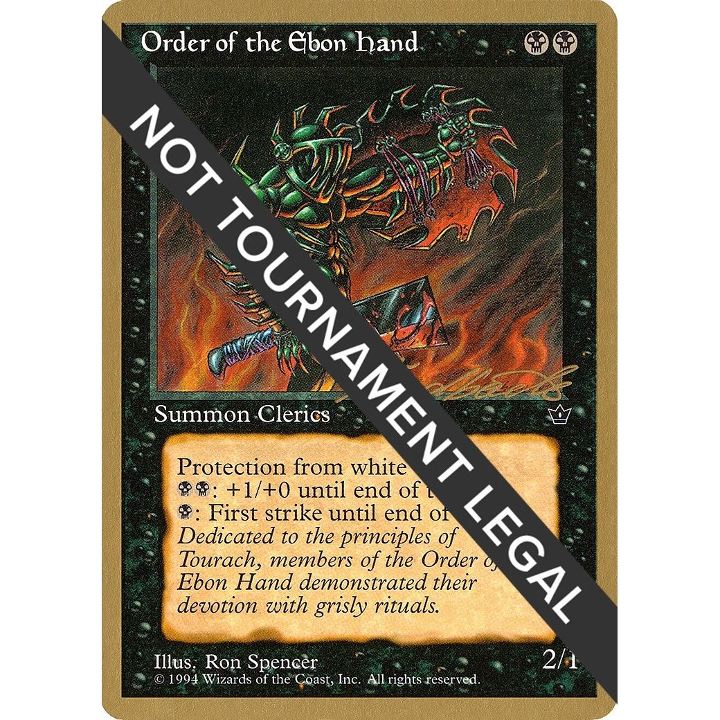 Image for Order of the Ebon Hand (Spencer) - 1996 Leon Lindback (FEM) (WCD) - Magic: The Gathering