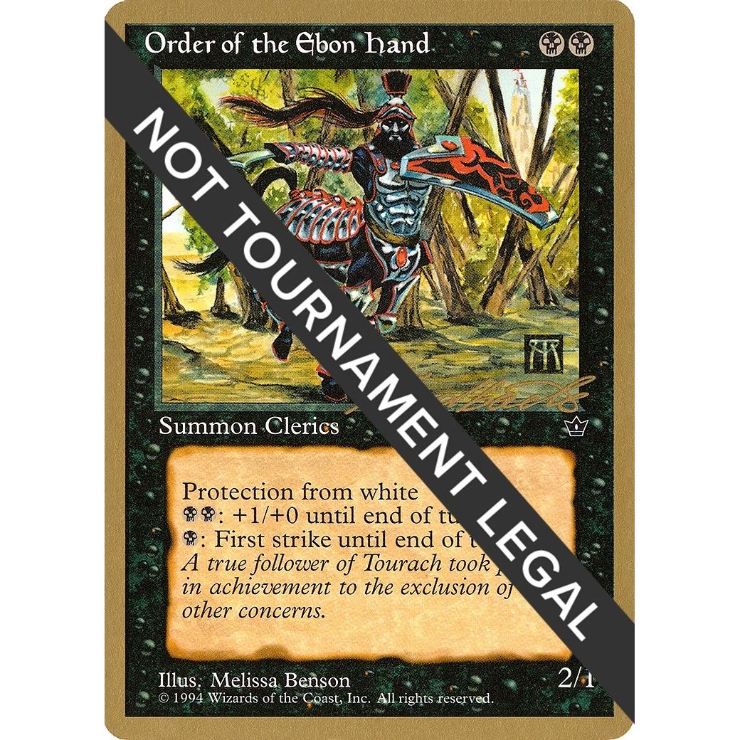 Image for Order of the Ebon Hand (Benson) - 1996 Leon Lindback (FEM) (WCD) - Magic: The Gathering