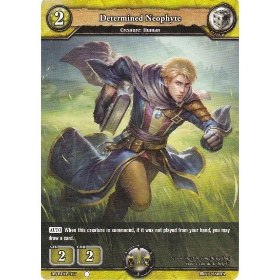 Image for Determined Neophyte (DB-BT03/017) (BP03) - Dragoborne