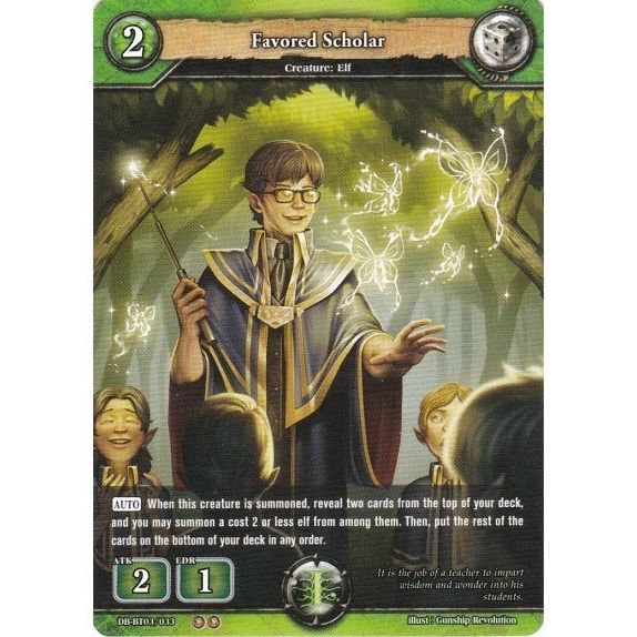 Image for Favored Scholar (DB-BT03/033) (BP03) - Dragoborne