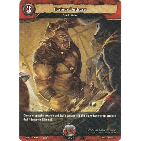 Image for Furious Outburst (DB-BT03/094) (BP03) - Dragoborne