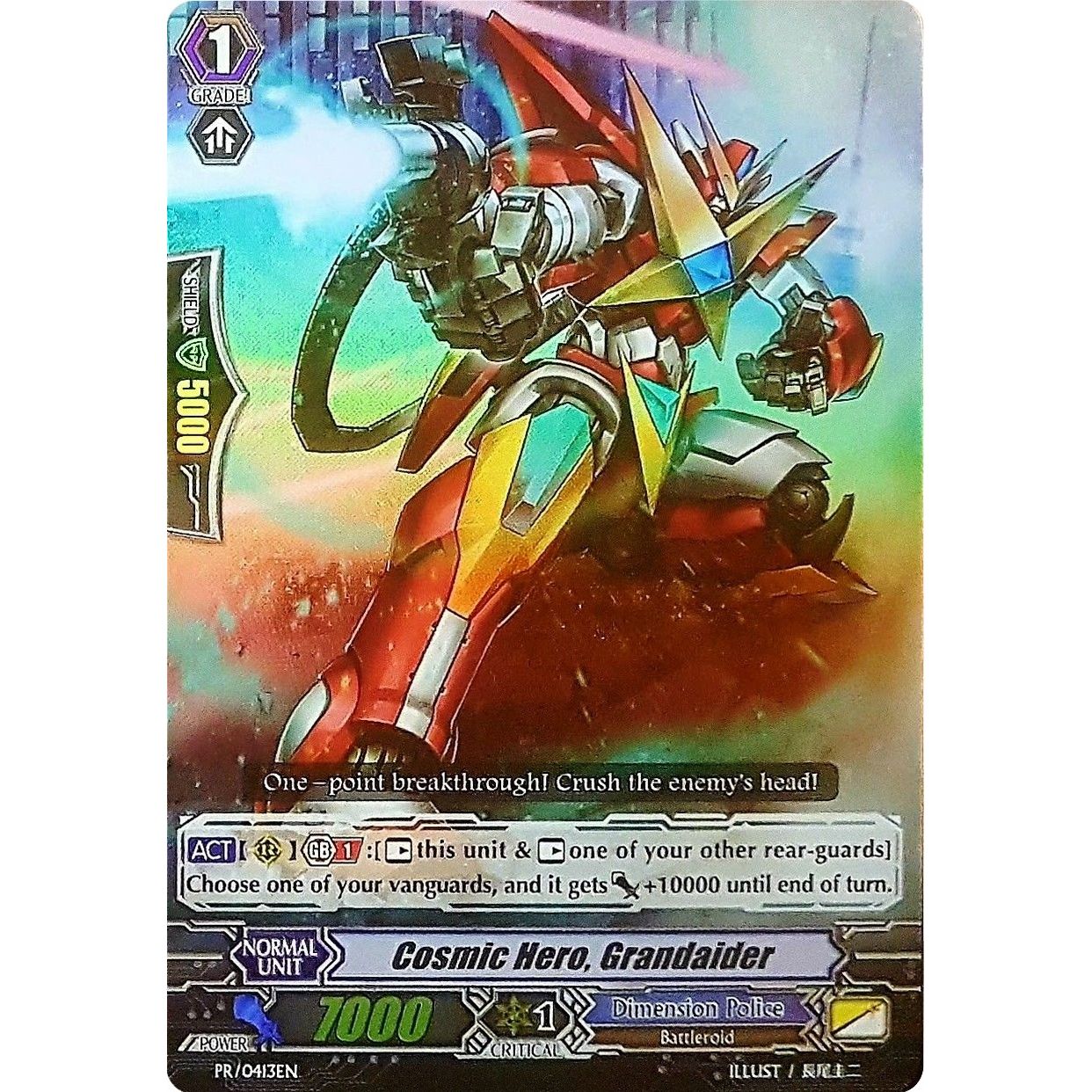 Image for Cosmic Hero, Grandaider (PR/0413EN) (PR) - Cardfight Vanguard