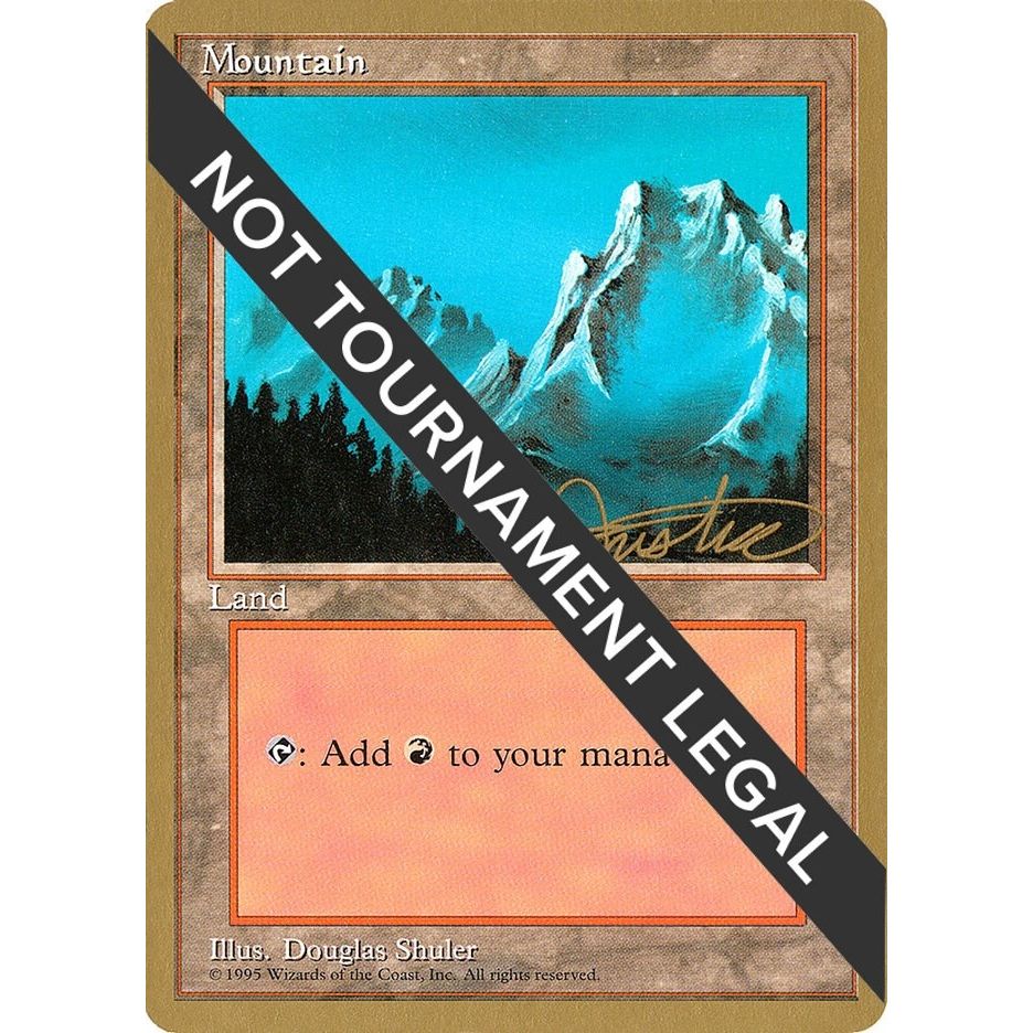 Image for Mountain (B) - 1996 Mark Justice (4ED) (WCD) - Magic: The Gathering