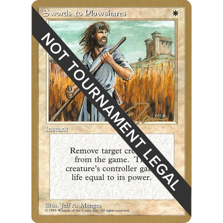 Image for Swords to Plowshares - 1996 Michael Loconto (4ED) (WCD) - Magic: The Gathering