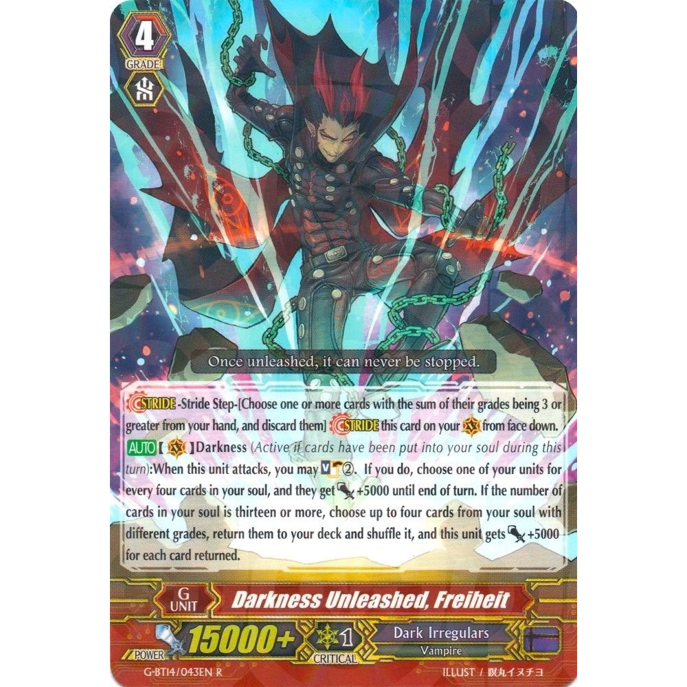 Image for Darkness Unleashed, Freiheit (G-BT14/043EN) (G-BT14) - Cardfight Vanguard