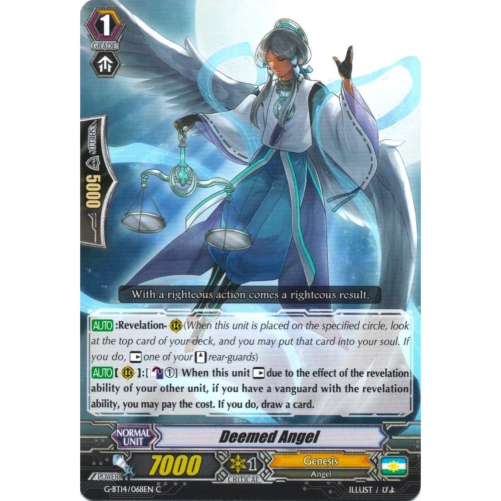 Image for Deemed Angel (G-BT14/068EN) (G-BT14) - Cardfight Vanguard