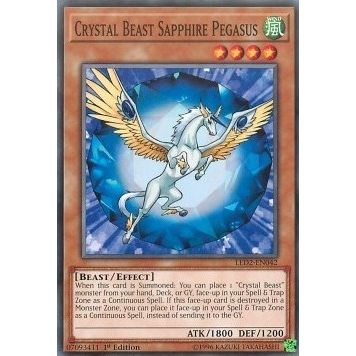 Image for Crystal Beast Sapphire Pegasus (LED2-EN042) (LDAM) - YuGiOh