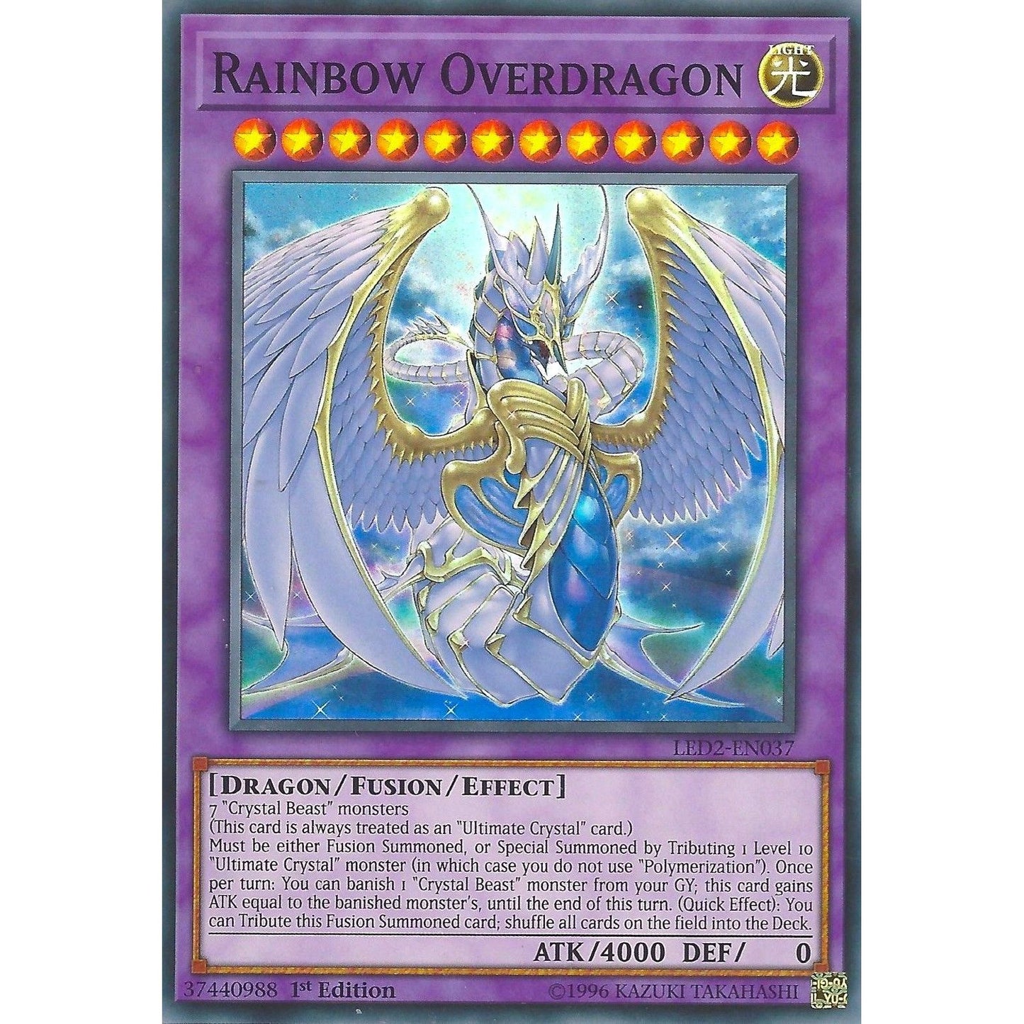 Image for Rainbow Overdragon (LED2-EN037) (LDAM) - YuGiOh