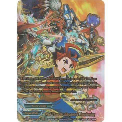 Image for Red Thunder Emperor's Awakening (CR) (X-CBT-A/0001EN) (X-CBT) - Future Card BuddyFight