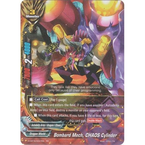 Image for Bombard Mech, CHAOS Cylinder (X-CBT-B/0007EN) (X-CBT) - Future Card BuddyFight