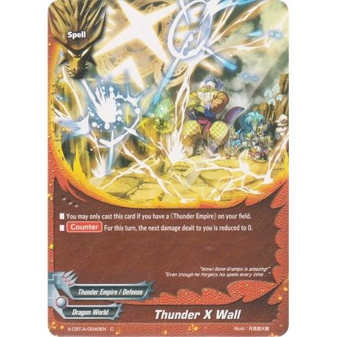 Image for Thunder X Wall (X-CBT-A/0040EN) (X-CBT) - Future Card BuddyFight