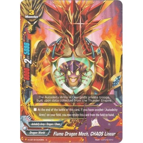 Image for Flame Dragon Mech, CHAOS Linear (X-CBT-B/0040EN) (X-CBT) - Future Card BuddyFight