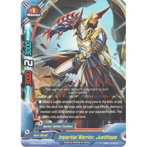 Image for Impartial Warrior, Justihope (X-CBT-A/0058EN) (X-CBT) - Future Card BuddyFight