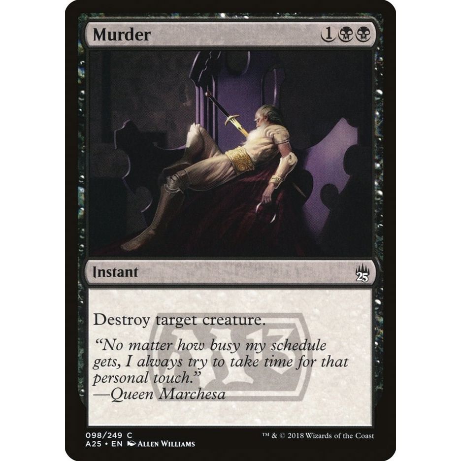 Image for Murder (98) (A25) - Magic: The Gathering