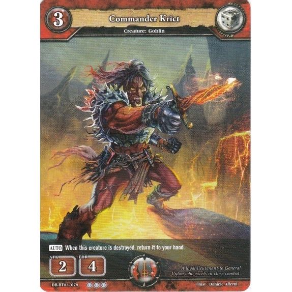 Image for Commander Krict (DB-BT03/079) (BP03) - Dragoborne