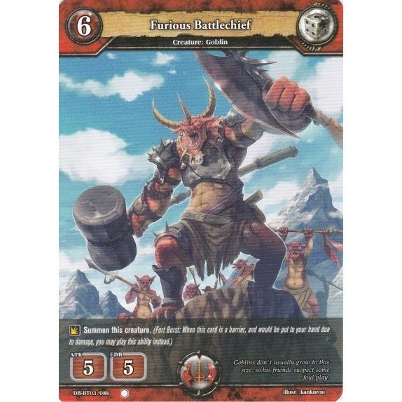 Image for Furious Battlechief (DB-BT03/086) (BP03) - Dragoborne